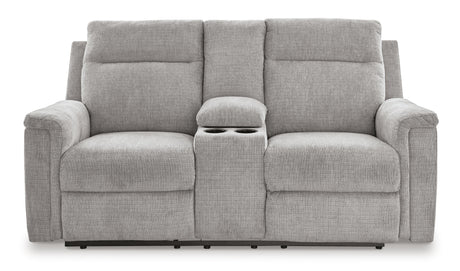 Barnsana Power Reclining Loveseat with Console - 3320196