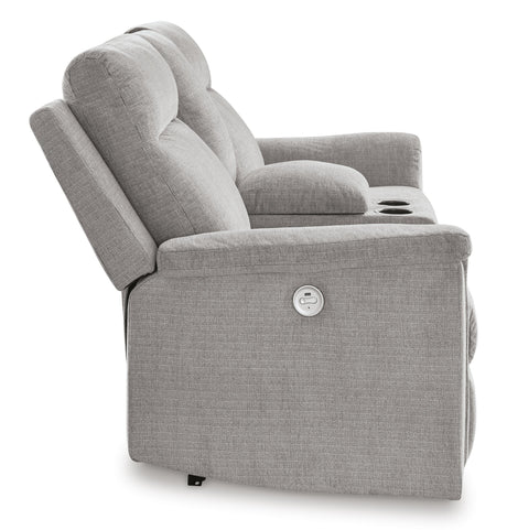 Barnsana Power Reclining Loveseat with Console - 3320196