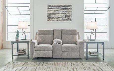Barnsana Power Reclining Loveseat with Console - 3320196