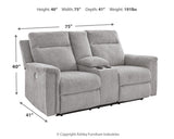 Barnsana Power Reclining Loveseat with Console - 3320196