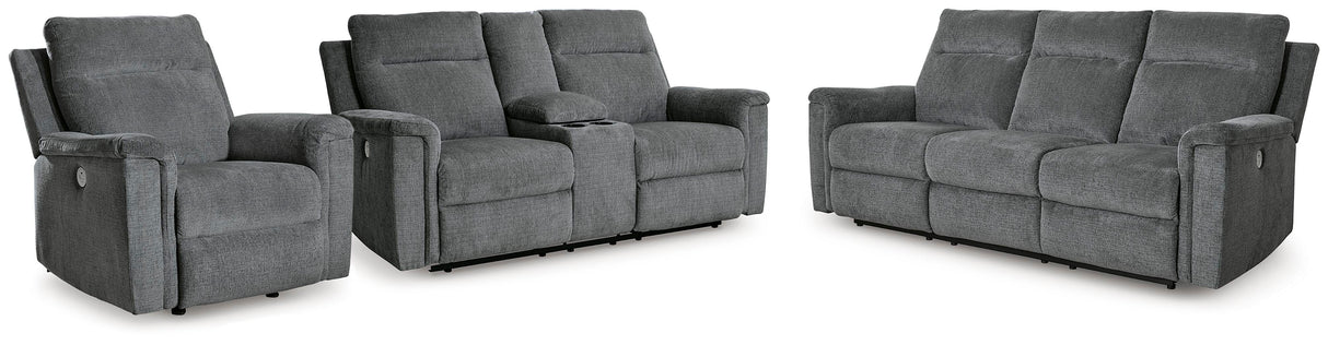 Barnsana Power Reclining Sofa, Loveseat and Recliner - 33202U2