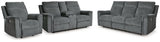 Barnsana Power Reclining Sofa, Loveseat and Recliner - 33202U2