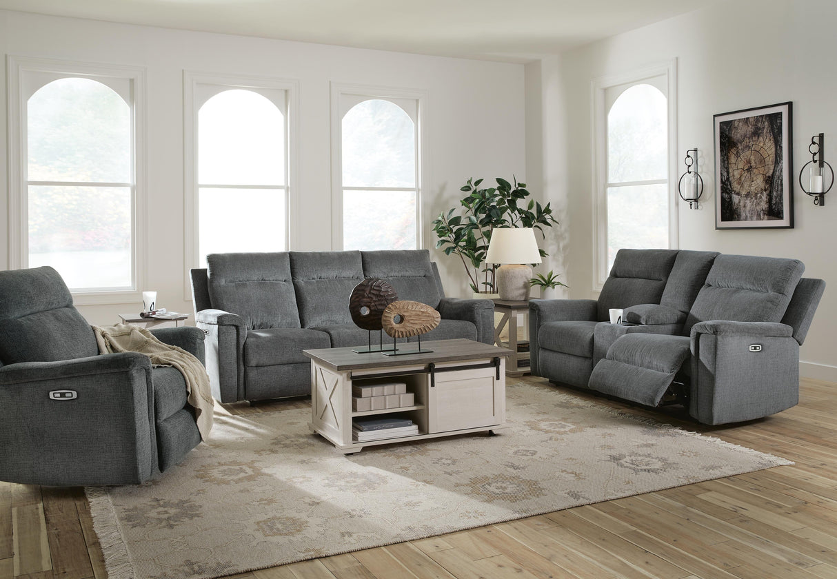 Barnsana Power Reclining Sofa, Loveseat and Recliner - 33202U2