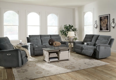 Barnsana Power Reclining Sofa, Loveseat and Recliner - 33202U2