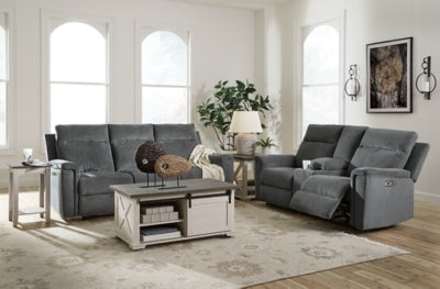 Barnsana Power Reclining Sofa and Loveseat - 33202U1