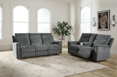 Barnsana Power Reclining Sofa, Loveseat and Recliner - 33202U2