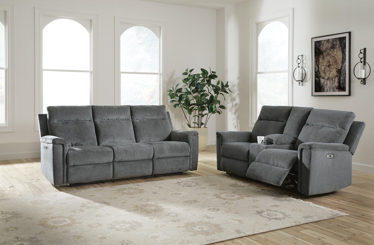 Barnsana Power Reclining Sofa and Loveseat - 33202U1