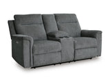 Barnsana Power Reclining Loveseat with Console - 3320296