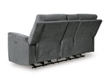 Barnsana Power Reclining Loveseat with Console - 3320296