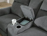 Barnsana Power Reclining Loveseat with Console - 3320296
