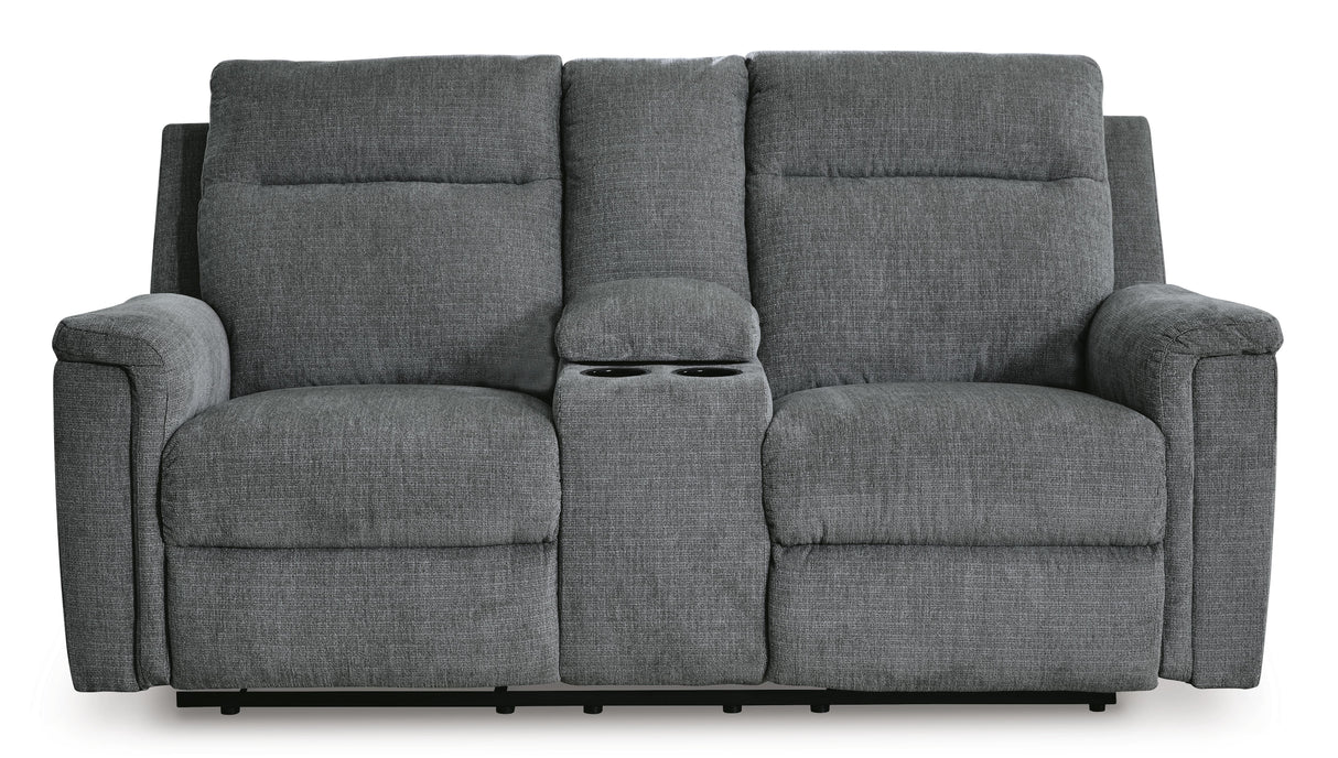 Barnsana Power Reclining Loveseat with Console - 3320296