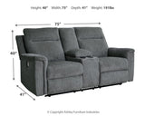 Barnsana Power Reclining Loveseat with Console - 3320296