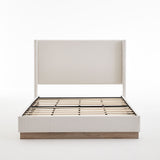 Hosford - Minimalist Upholstered Wingback Bed