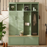 Hall Tree With 4 Hidden Cabinets