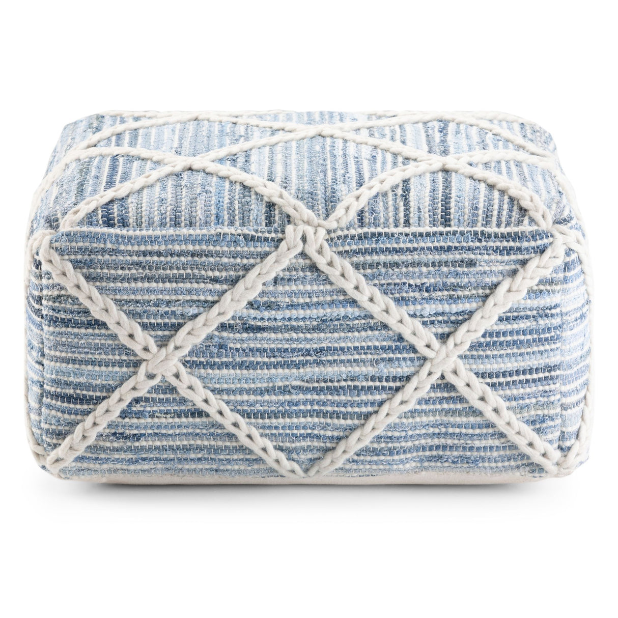 Cowan - Handcrafted Square Pouf