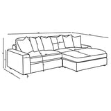 Upton - Reversible Sectional Sofa With Oversized Chaise - Sand