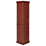 Appledale 6-shelf Corner Curio Display Cabinet Medium Brown - 3393