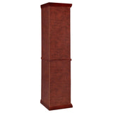 Appledale 6-shelf Corner Curio Display Cabinet Medium Brown - 3393