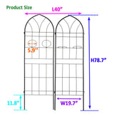 Metal Garden Trellis Rustproof Trellis For Climbing Plant, Outdoor Flower Support