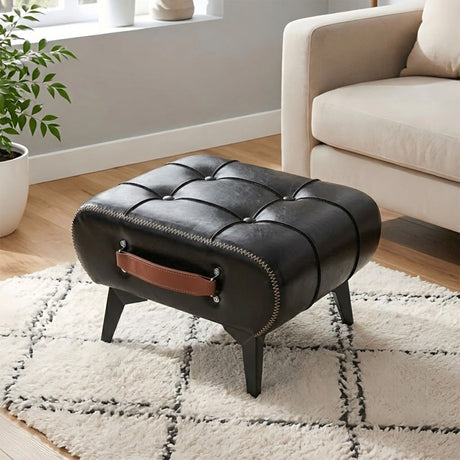 Minimalist Footstool With Hidden Storage