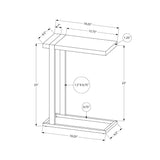 Accent Table, C - Shaped, Contemporary & Modern Stylish Design