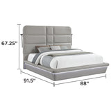 Futura - Upholstered Bed With Tall Headboard
