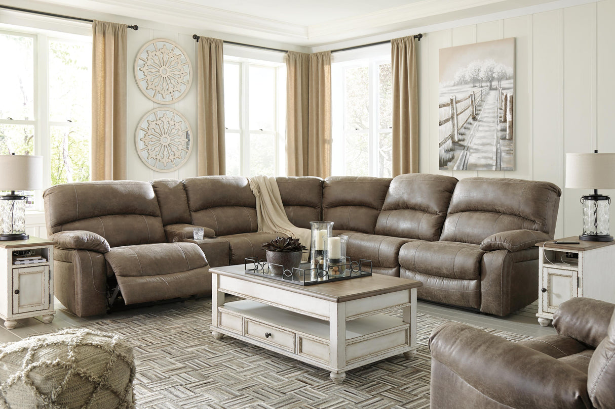 Realyn Coffee Table and 2 Chairside End Tables - T523T1