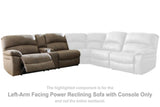 Segburg Left-Arm Facing Power Reclining Sofa with Console - 3430359
