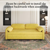Sofa, Dual Purpose Lounge With Retractable Queen Size Bed