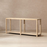 Milo - Console Table With Lower Shelf - Natural
