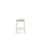 VD   CAMRY   WHITE   STOOL   30   BACKLESS - BARFB30W