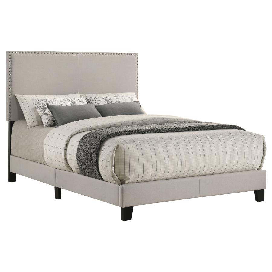 Boyd Upholstered Full Panel Bed Ivory - 350051F