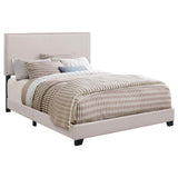 Boyd Upholstered Eastern King Panel Bed Ivory - 350051KE