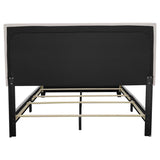 Boyd Upholstered Eastern King Panel Bed Ivory - 350051KE