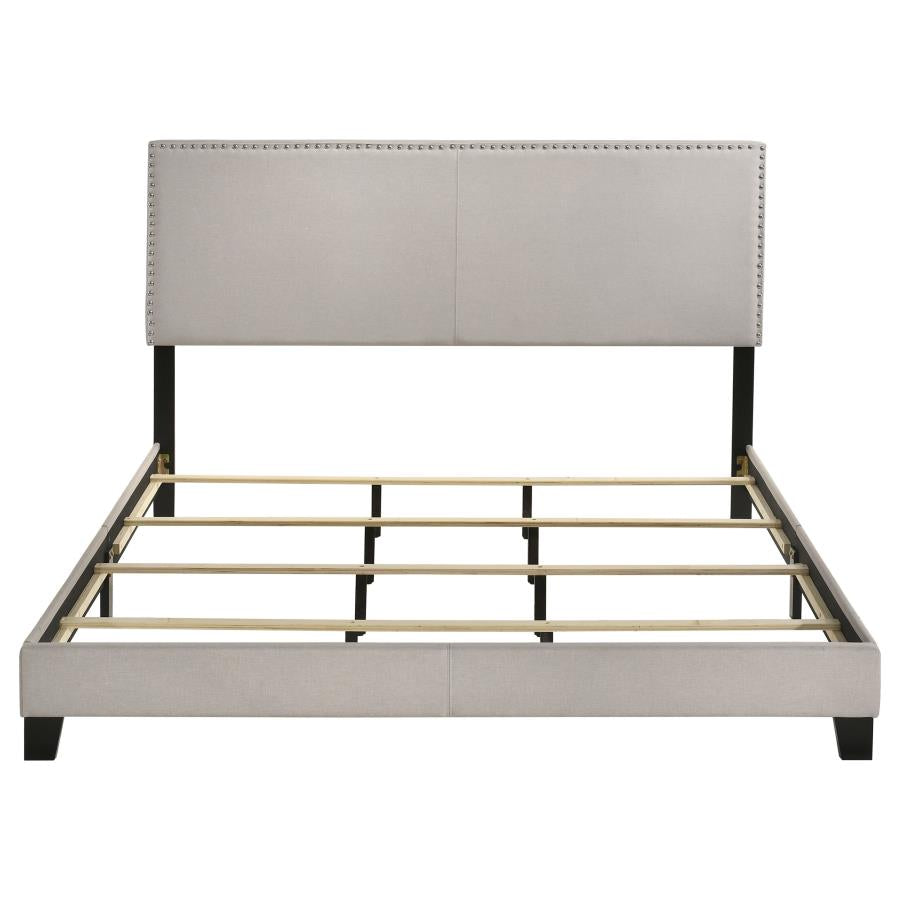 Boyd Upholstered California King Panel Bed Ivory - 350051KW