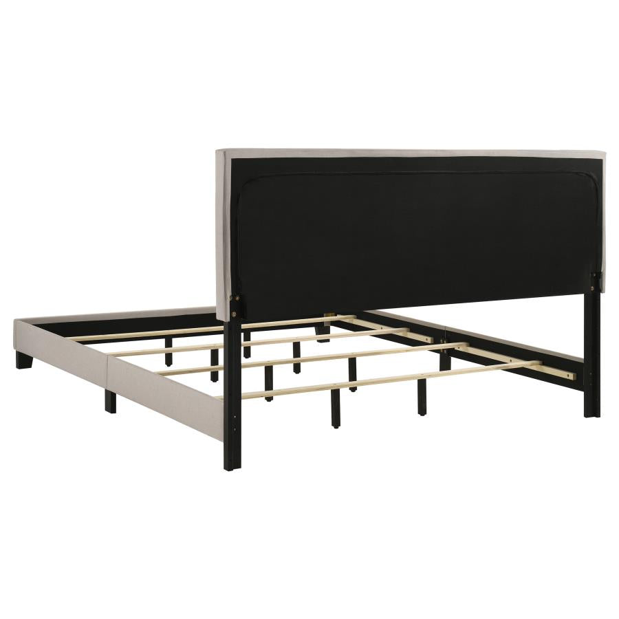 Boyd Upholstered California King Panel Bed Ivory - 350051KW