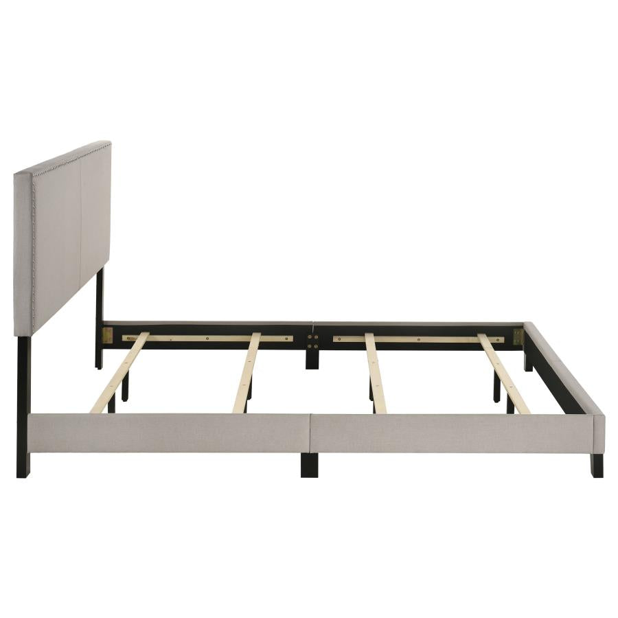 Boyd Upholstered California King Panel Bed Ivory - 350051KW