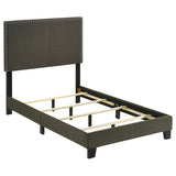 Boyd Upholstered Twin Panel Bed Charcoal - 350061T