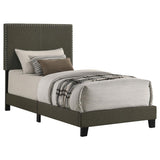 Boyd Upholstered Twin Panel Bed Charcoal - 350061T