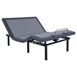 Clara Full Adjustable Bed Base Grey and Black - 350131F