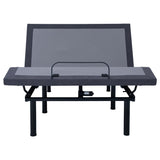 Clara Full Adjustable Bed Base Grey and Black - 350131F