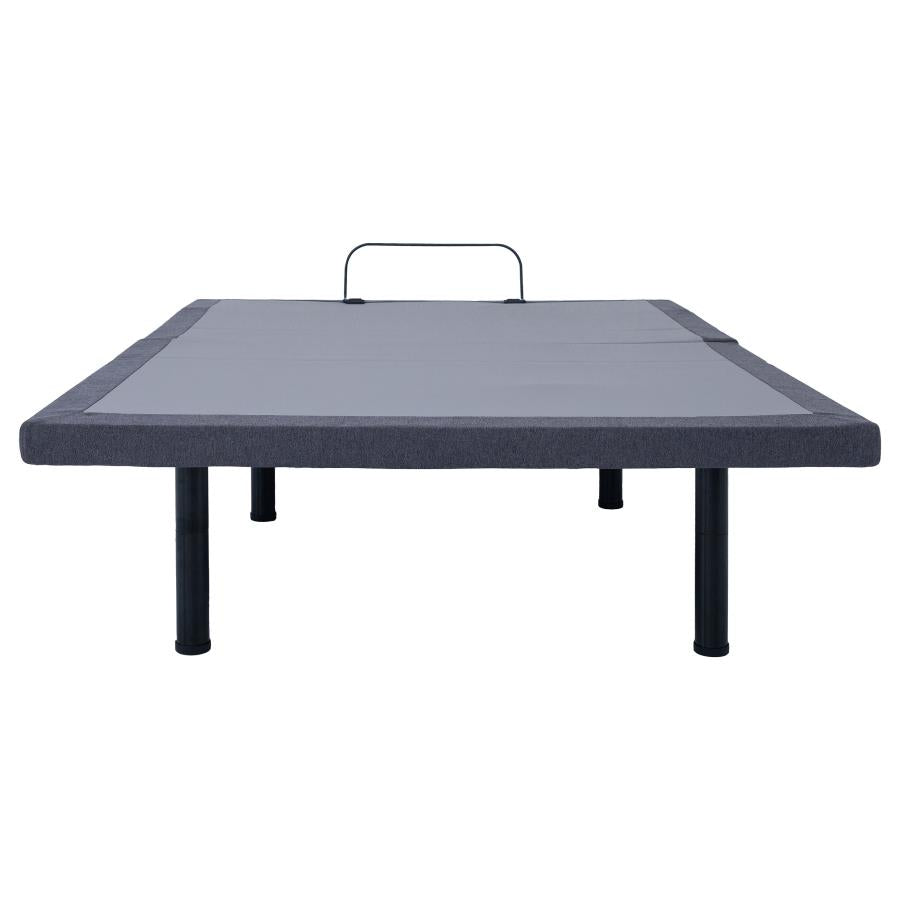 Clara Full Adjustable Bed Base Grey and Black - 350131F