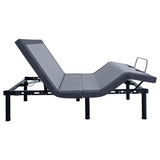 Clara Full Adjustable Bed Base Grey and Black - 350131F