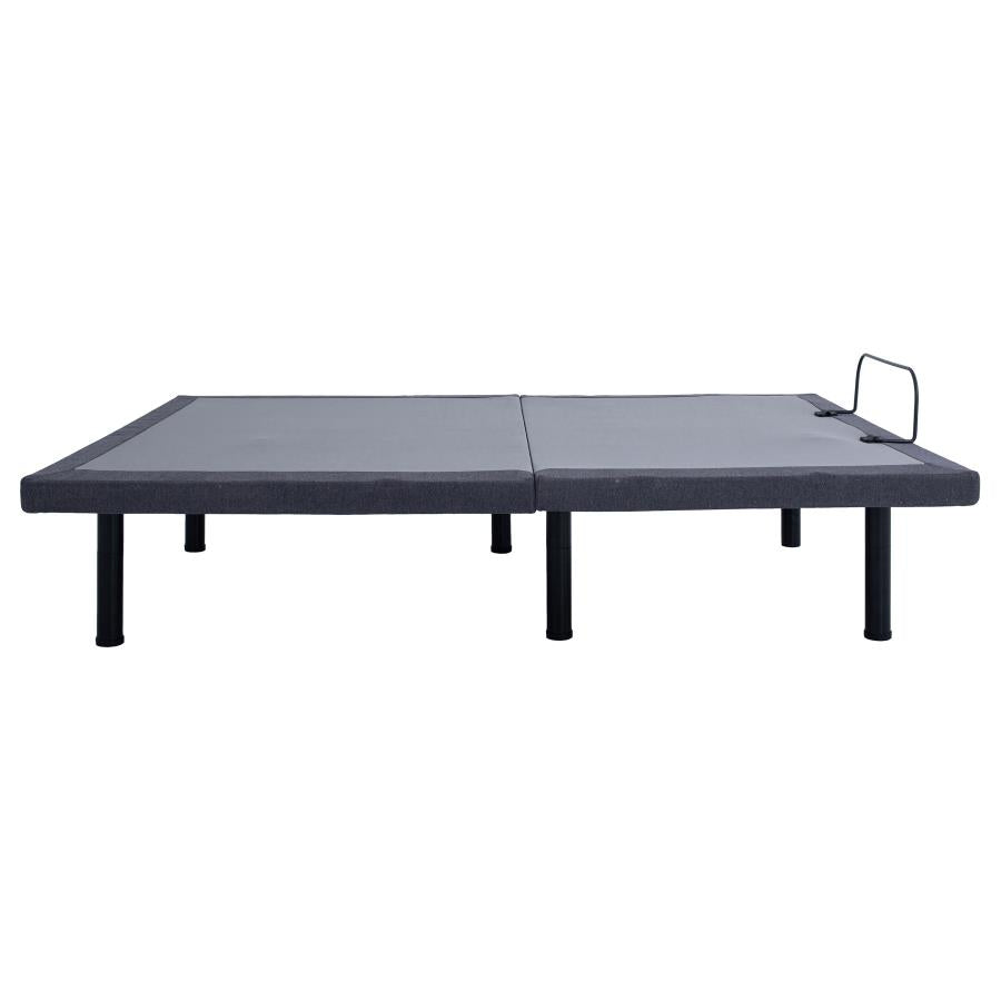 Clara Full Adjustable Bed Base Grey and Black - 350131F