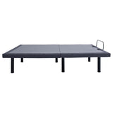 Clara Full Adjustable Bed Base Grey and Black - 350131F