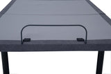 Clara Full Adjustable Bed Base Grey and Black - 350131F