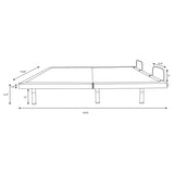 Clara Eastern King Adjustable Bed Base Grey and Black - 350131KE