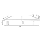 Clara California King Adjustable Bed Base Grey and Black - 350131KW