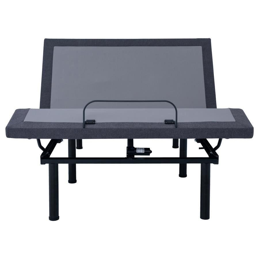 Clara Twin Extra Long Adjustable Bed Base Grey and Black - 350131TL
