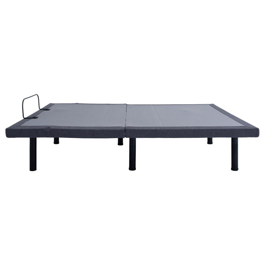 Clara Twin Extra Long Adjustable Bed Base Grey and Black - 350131TL